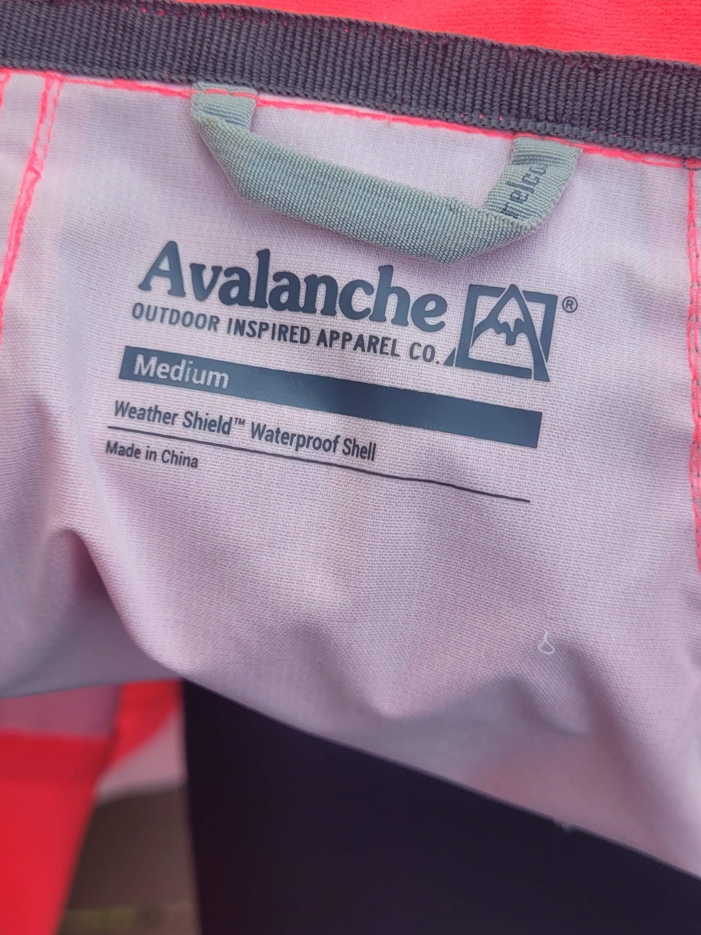 Avalanche Womens Girls Waterproof One-Piece in Coral Pink and Gray